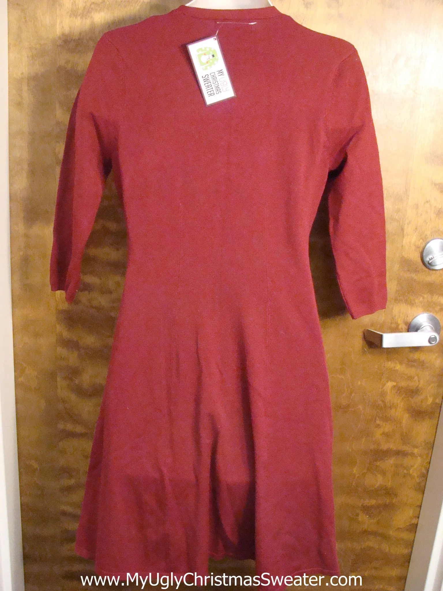 Best Red Christmas Sweater Dress with Hook Rug