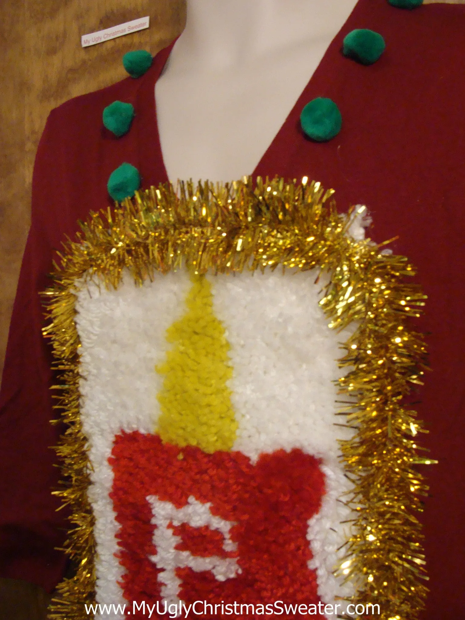 Best Red Christmas Sweater Dress with Hook Rug