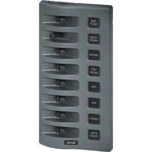 Blue Sea 4309 WeatherDeck 12V DC Waterproof Switch Panel - 8 Position [4309]