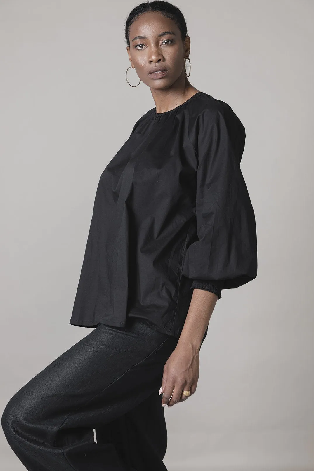 Gathered Smock Blouse