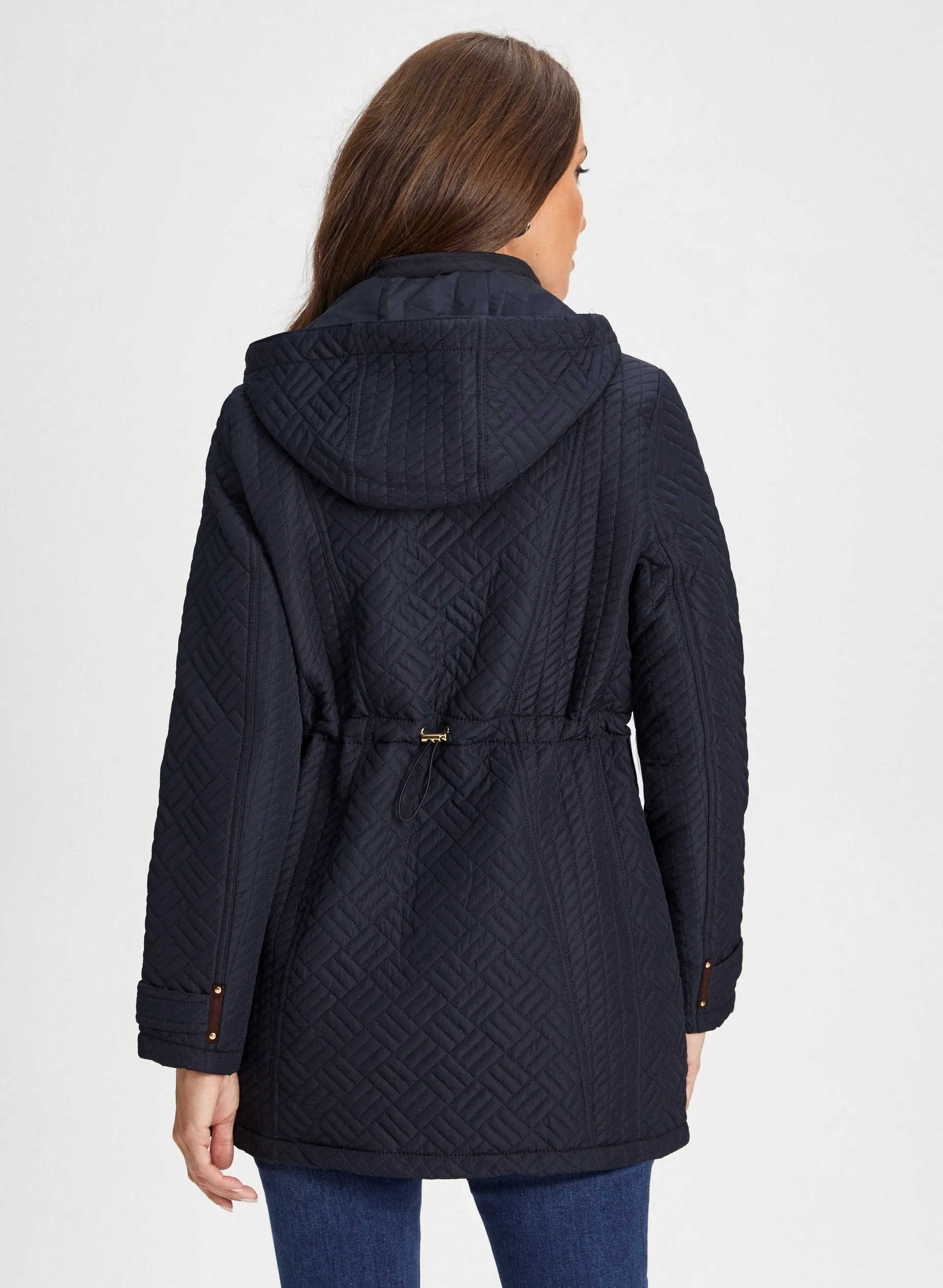 Geometric Quilted Coat