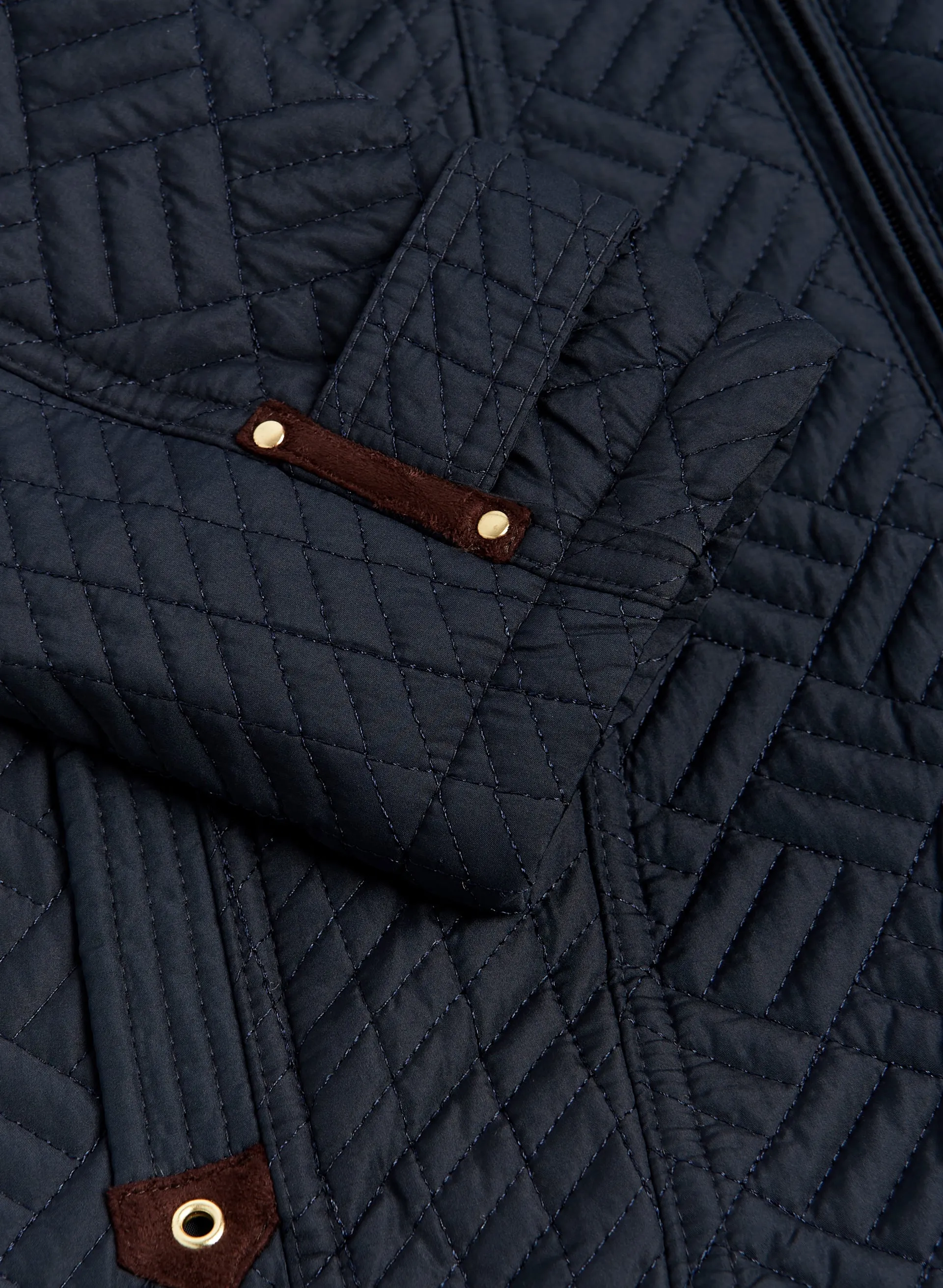 Geometric Quilted Coat