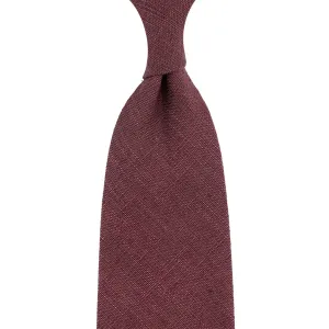 Japanese Ramie Tie - Dusty Pink - Hand-Rolled