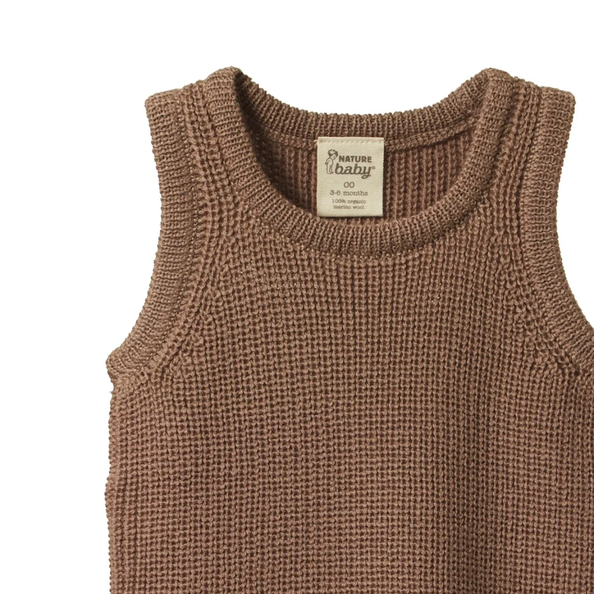 Merino knit vest - Sparrow