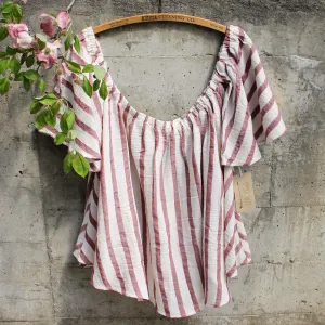 Palm & Sun Top in Rose