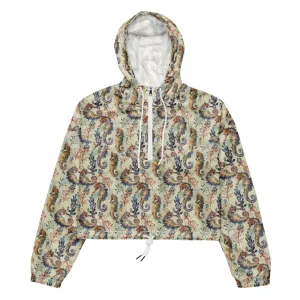 Seahorse Haven Women’s cropped Windbreaker