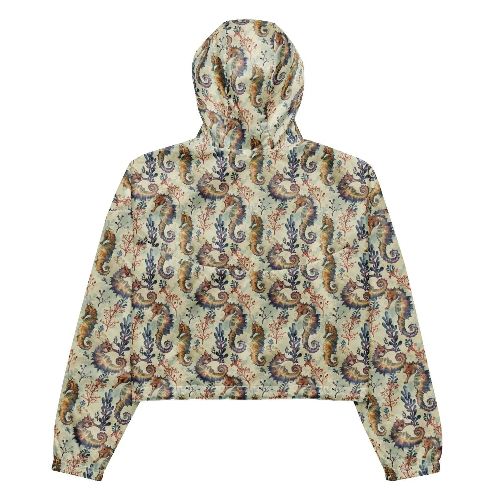 Seahorse Haven Women’s cropped Windbreaker