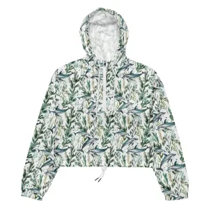 Seascape Dolphin Women’s cropped Windbreaker