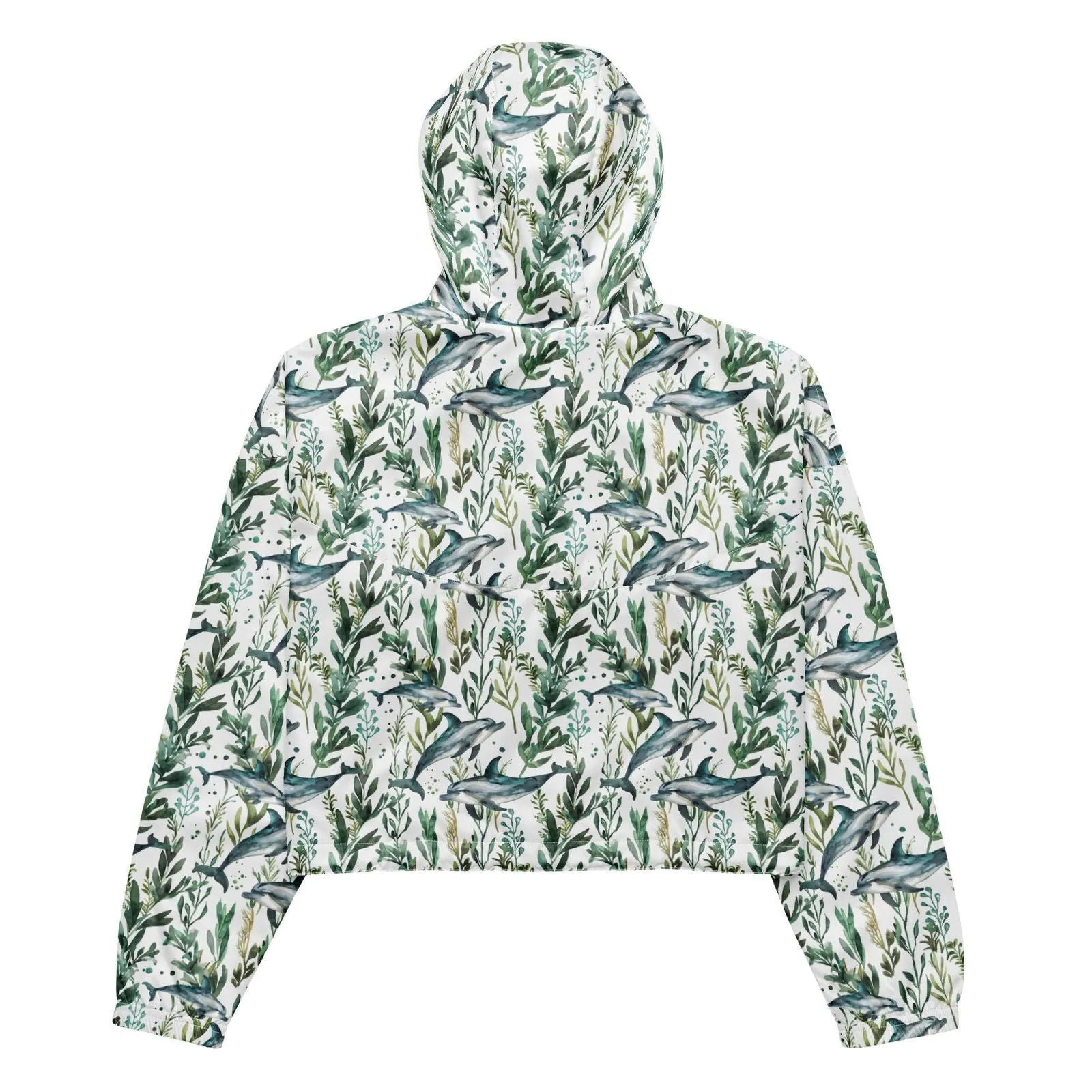 Seascape Dolphin Women’s cropped Windbreaker