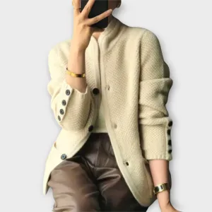Sophie Quilted Button Cardigan