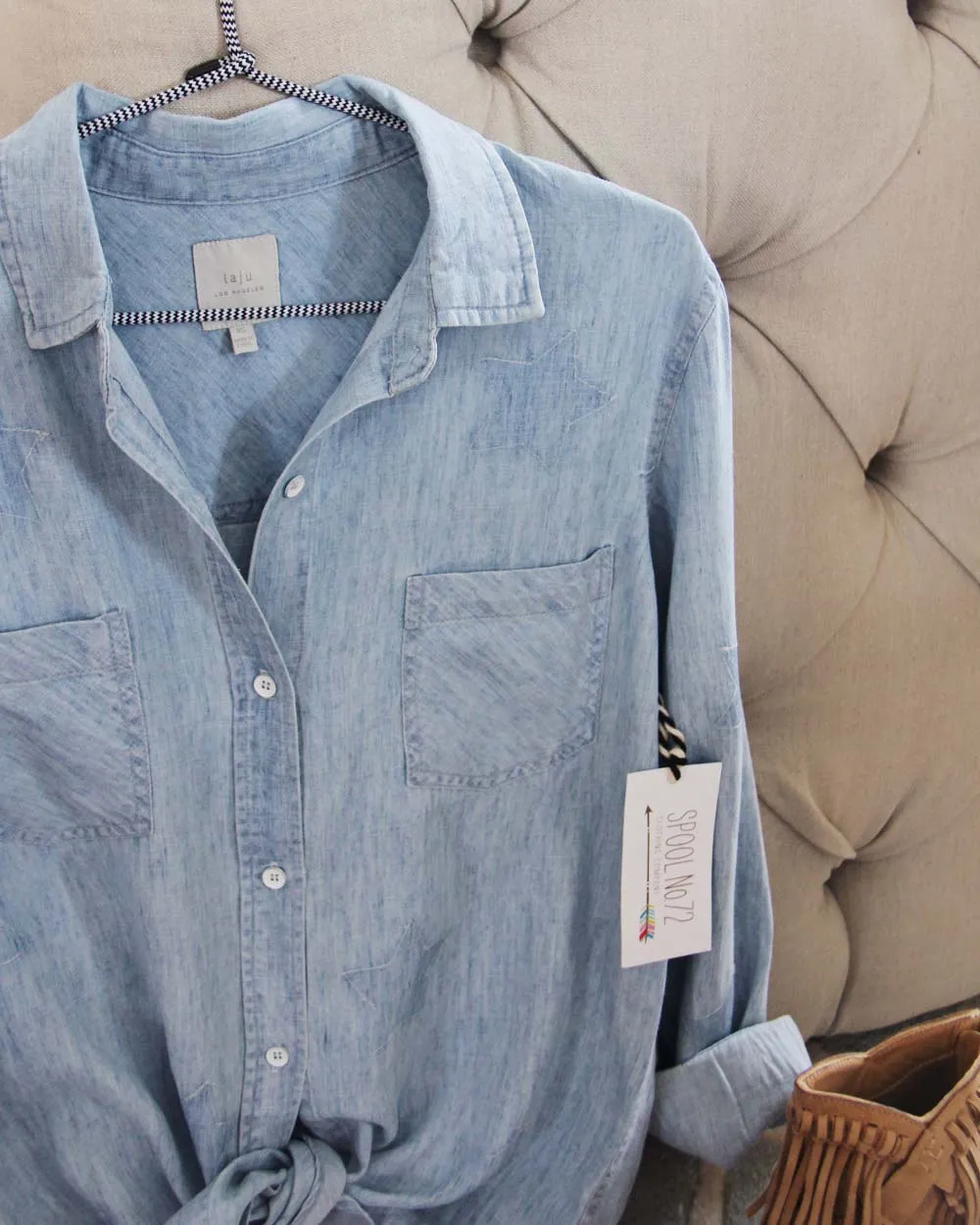 Starry Sky Denim Top