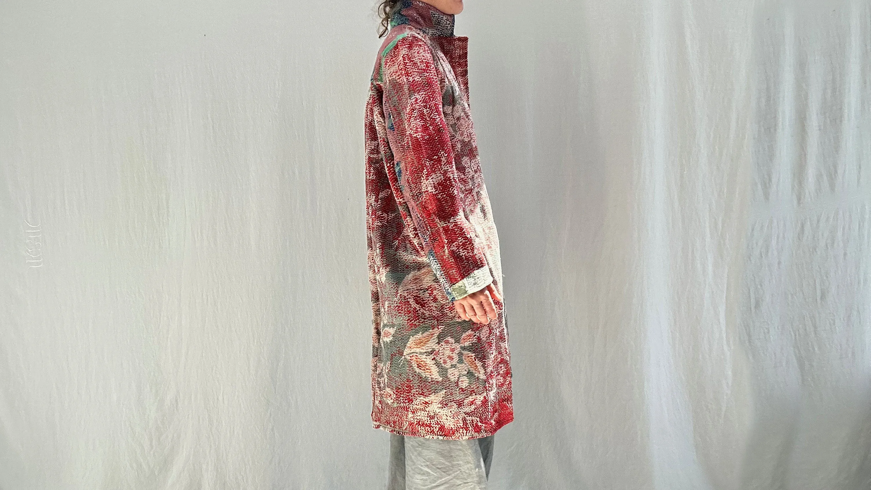 Vintage Kantha Coat. Repurposed.