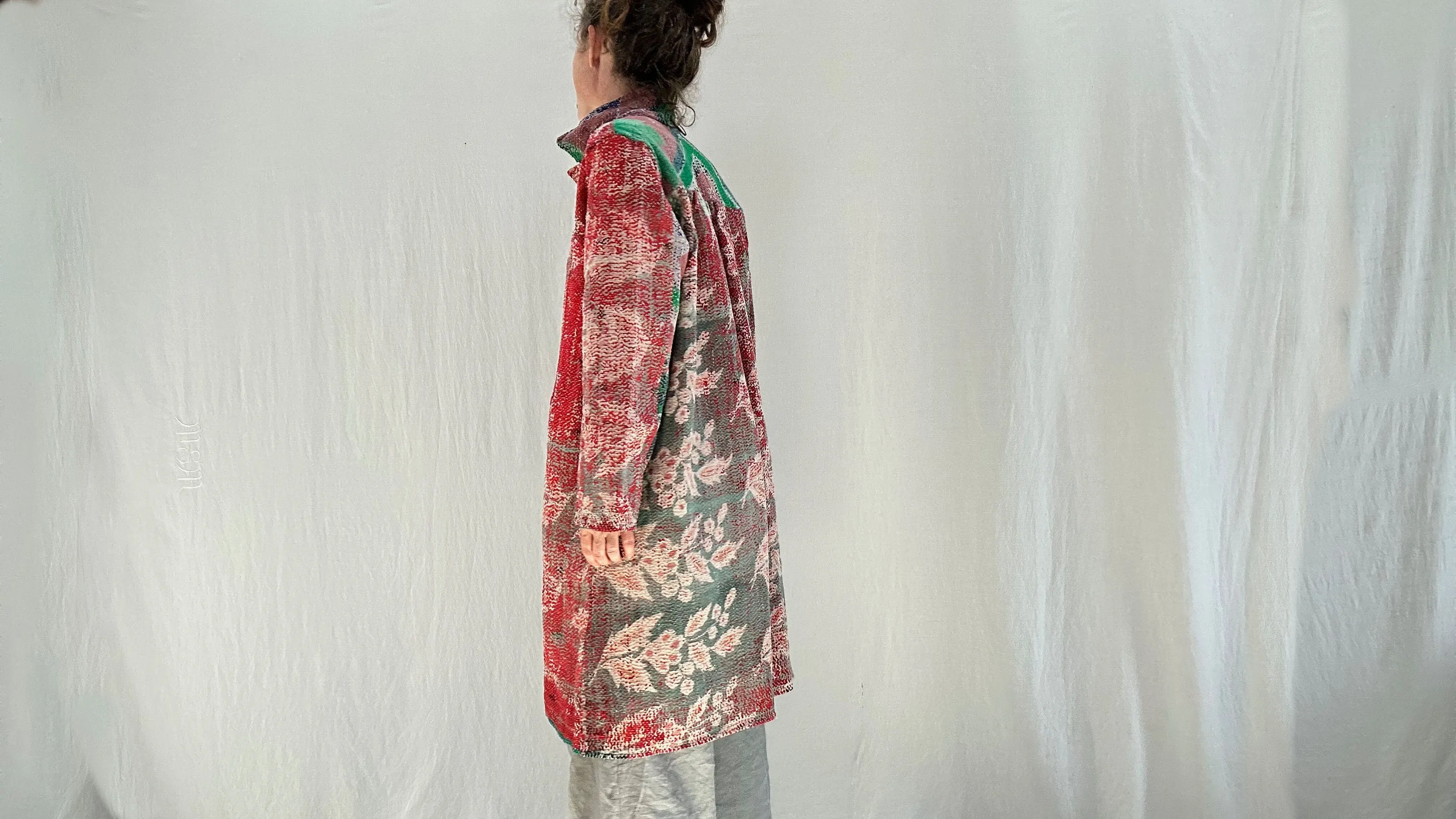 Vintage Kantha Coat. Repurposed.