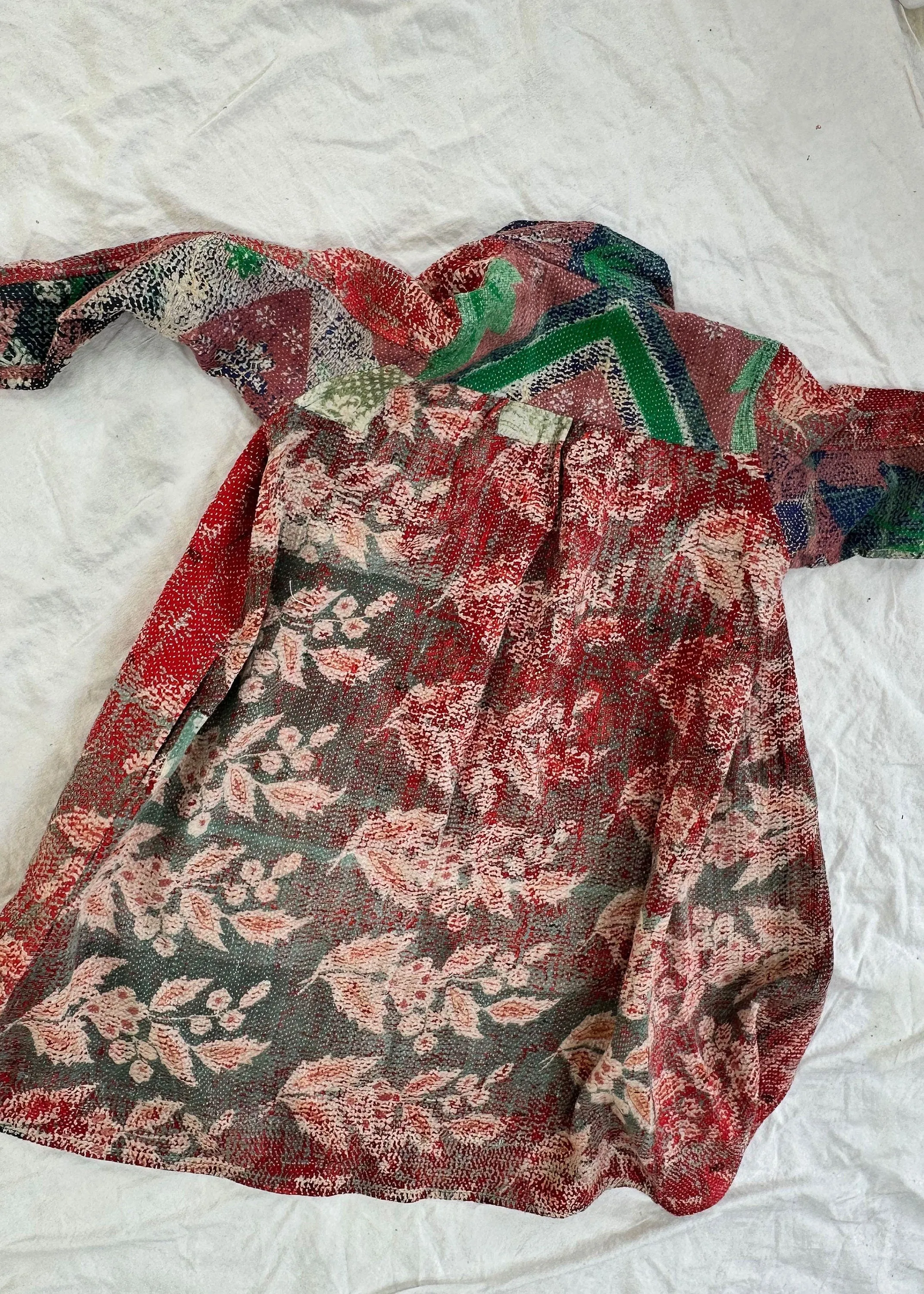 Vintage Kantha Coat. Repurposed.