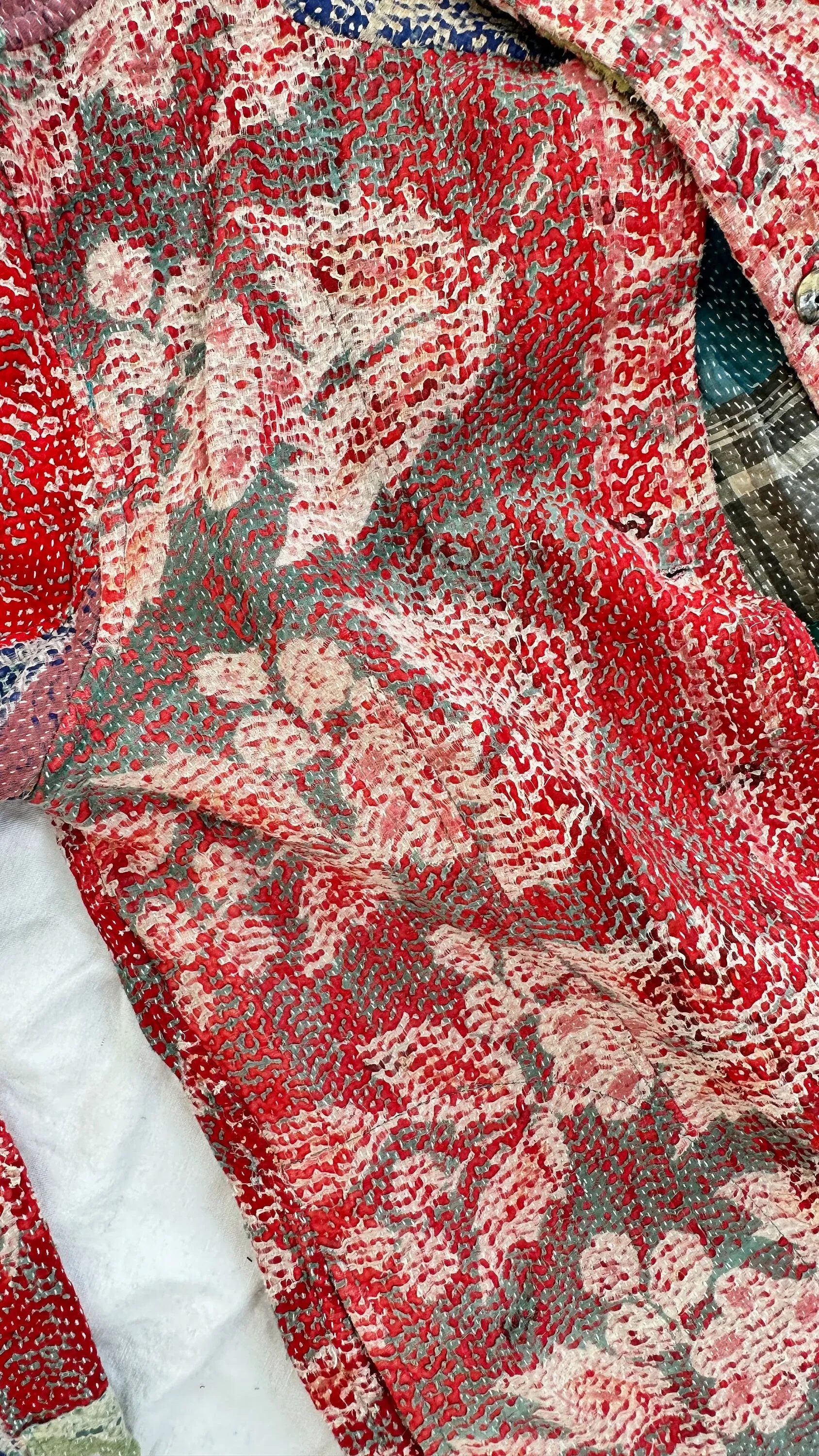 Vintage Kantha Coat. Repurposed.