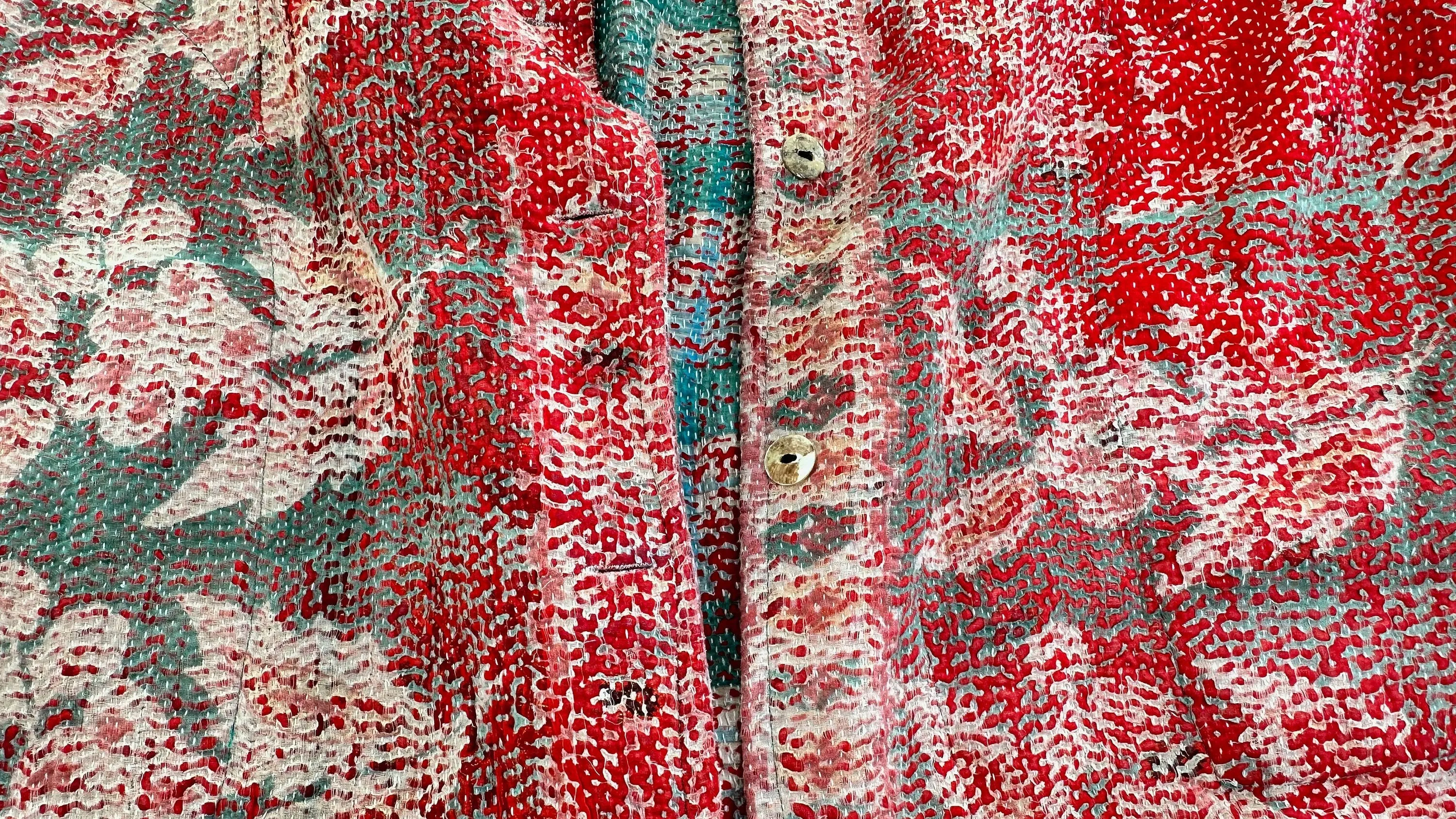Vintage Kantha Coat. Repurposed.