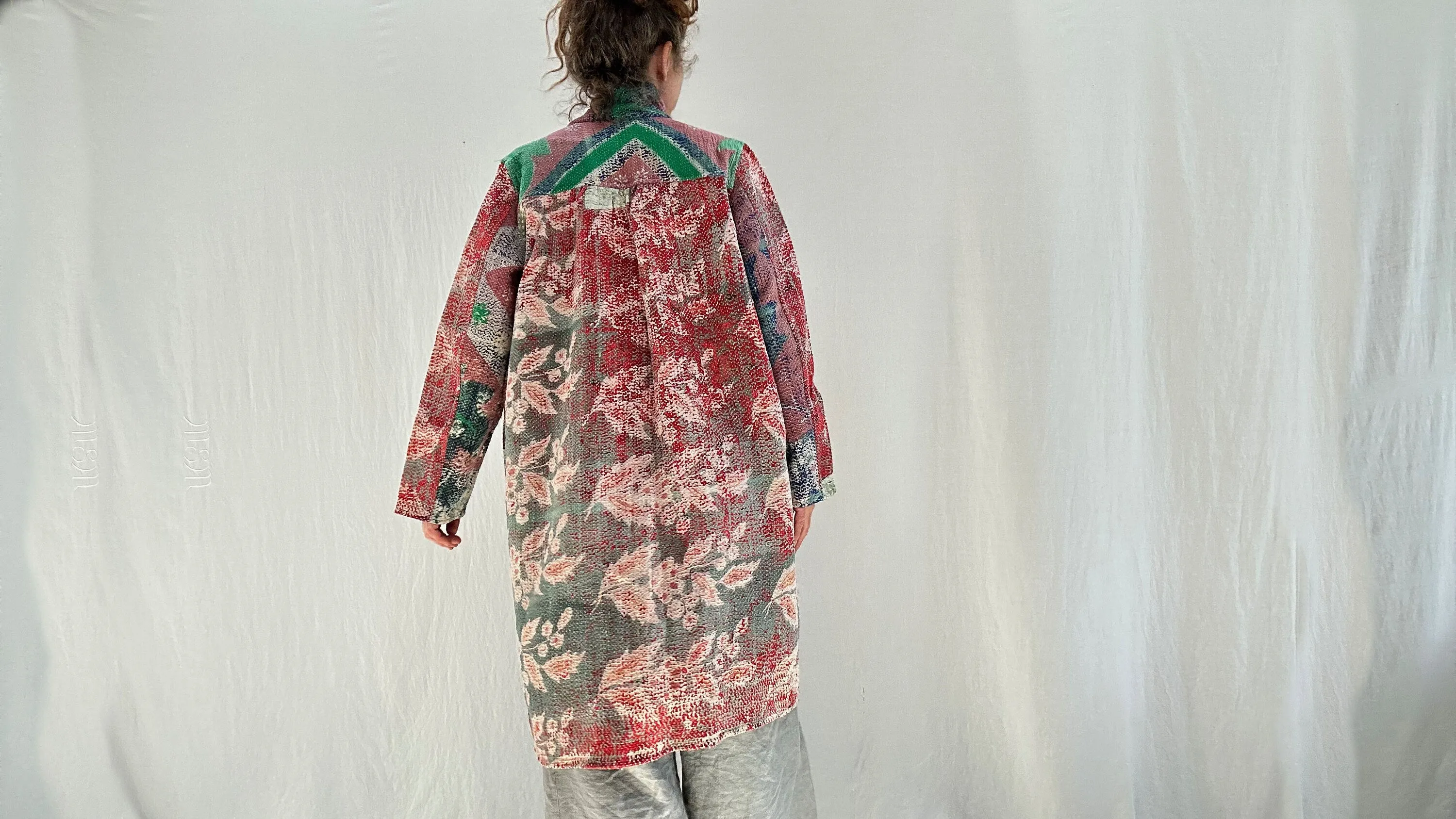 Vintage Kantha Coat. Repurposed.