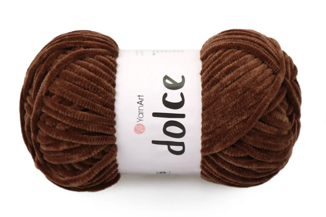 YarnArt Dolce, Chunky Chenille Yarn, 58 Colors, 3.52 oz / 131 yards