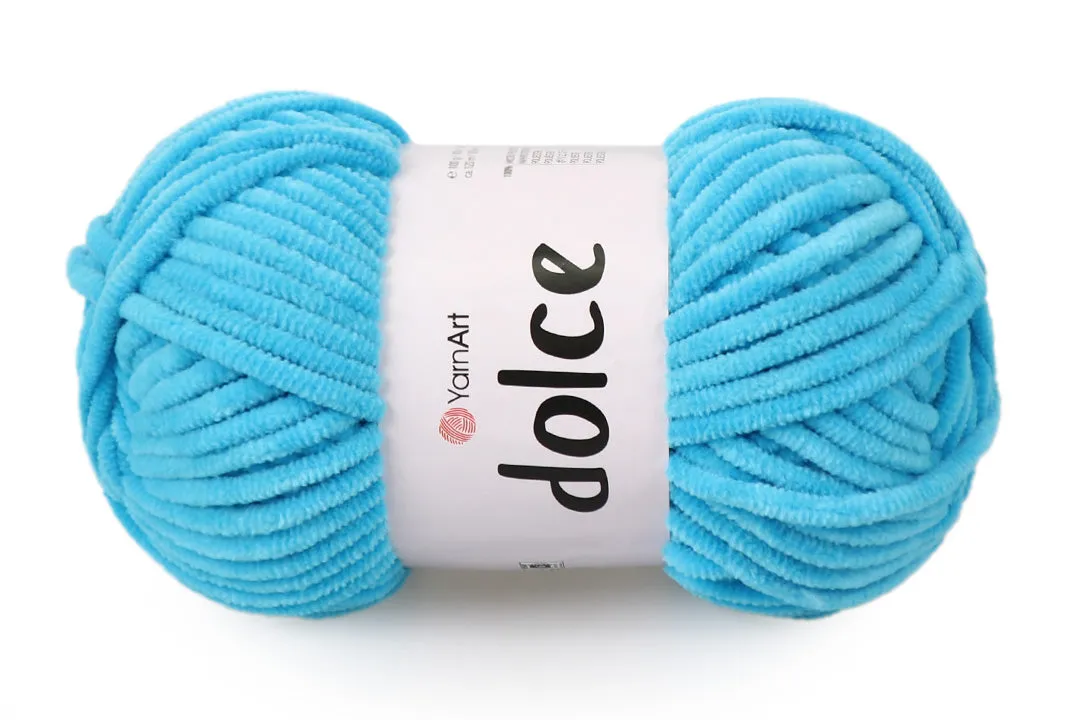 YarnArt Dolce, Chunky Chenille Yarn, 58 Colors, 3.52 oz / 131 yards