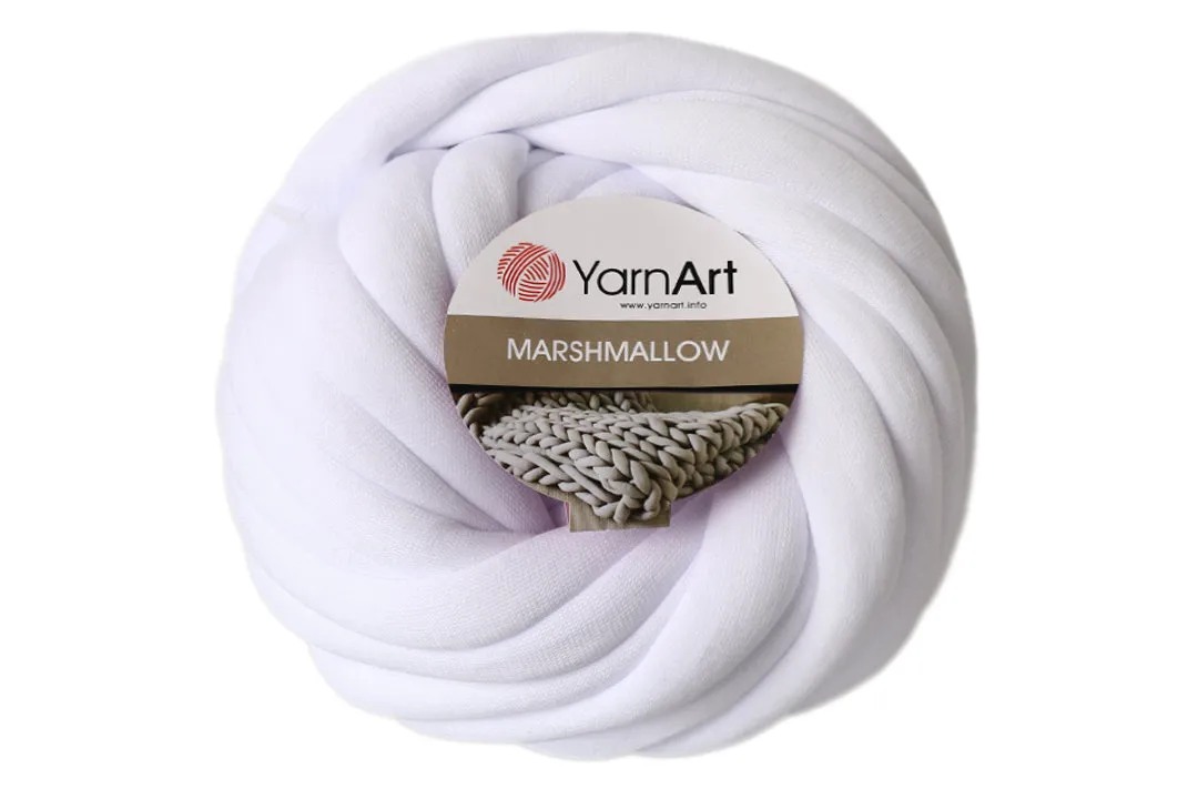 YarnArt Marshmallow, Chunky Arm Knit Yarn, 11 Colors, 26.40 oz / 32.81 yards